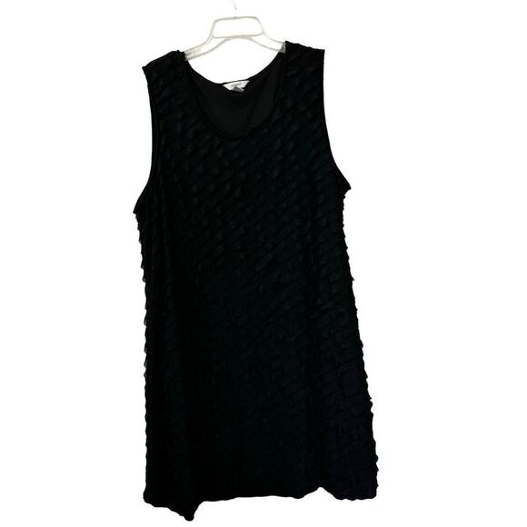 CJ Banks Black Sleeveless Dress Ruffle Party SZ 3X - Picture 16 of 16